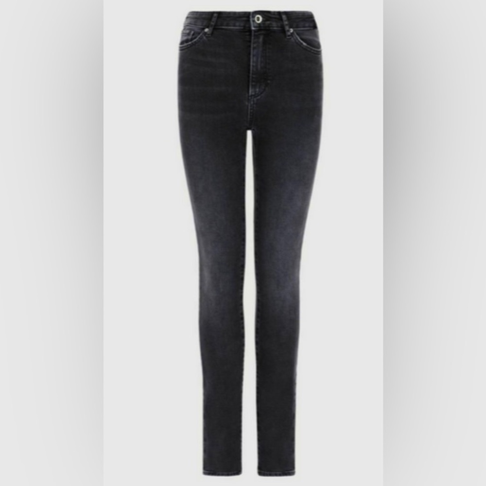 NWT ARMANI EXCHANGE Women's J24 Super Skinny High Rise denim Pants Black 30R